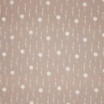 Taupe katoen met witte bloemen en takken