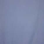 Blauwe effen viscose polyester