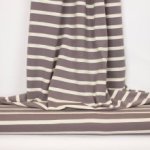 Grijs / witte gestreepte tricot van Poppy