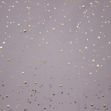 Witte Katoen Tricot met Gouden Stippen