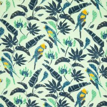 Bamboo met Tropische Bladeren en Vogels