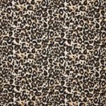 tricot lichtbruin met luipaardpatroon