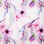Linnen met Fuscia Bloemen