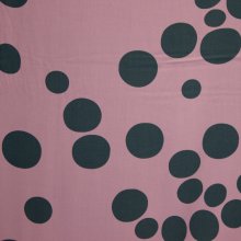 Lila ecologische viscose met donkerblauwe bollen van Mind The Maker