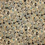 Viscose met Bloemen en Kleine Ingenaaide Spikkels