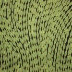 Zwarte Gesatineerde Polyester met Groen Patroon