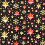 Zwarte french terry Kerst