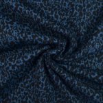 Donkerblauwe softshell met luipaardlekken - Poppy