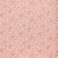Roze gemêleerde sweater met rozen en glitter - Poppy
