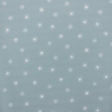 Lichtblauw ottoman katoentje met witte sterren