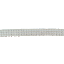 Ecru platte koord / veter - katoen 9 mm