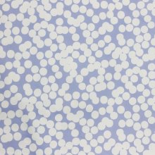Lila katoen stretch met witte stippen