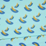 French terry blauw met meloenen - Le Loup Art