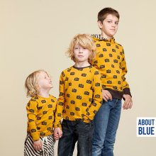 Okerkleurige French Terry met fototoestel van "About Blue Fabrics"