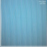 Blauw en wit gestreepte viscose van Fibre Mood