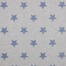Jogging glitter ster blauw