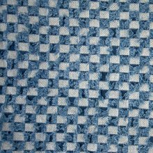 Denim blauw schaakbord patroon - Katia Fabrics