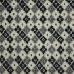 Jacquard met ingeweven grafische bloem