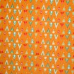 Flanel met tentjes oranje