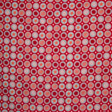 Flanel met bloemen en dots