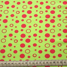 katoen tricot met bolletjes