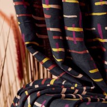 Linnen viscose 'Loom Night' - Atelier Brunette