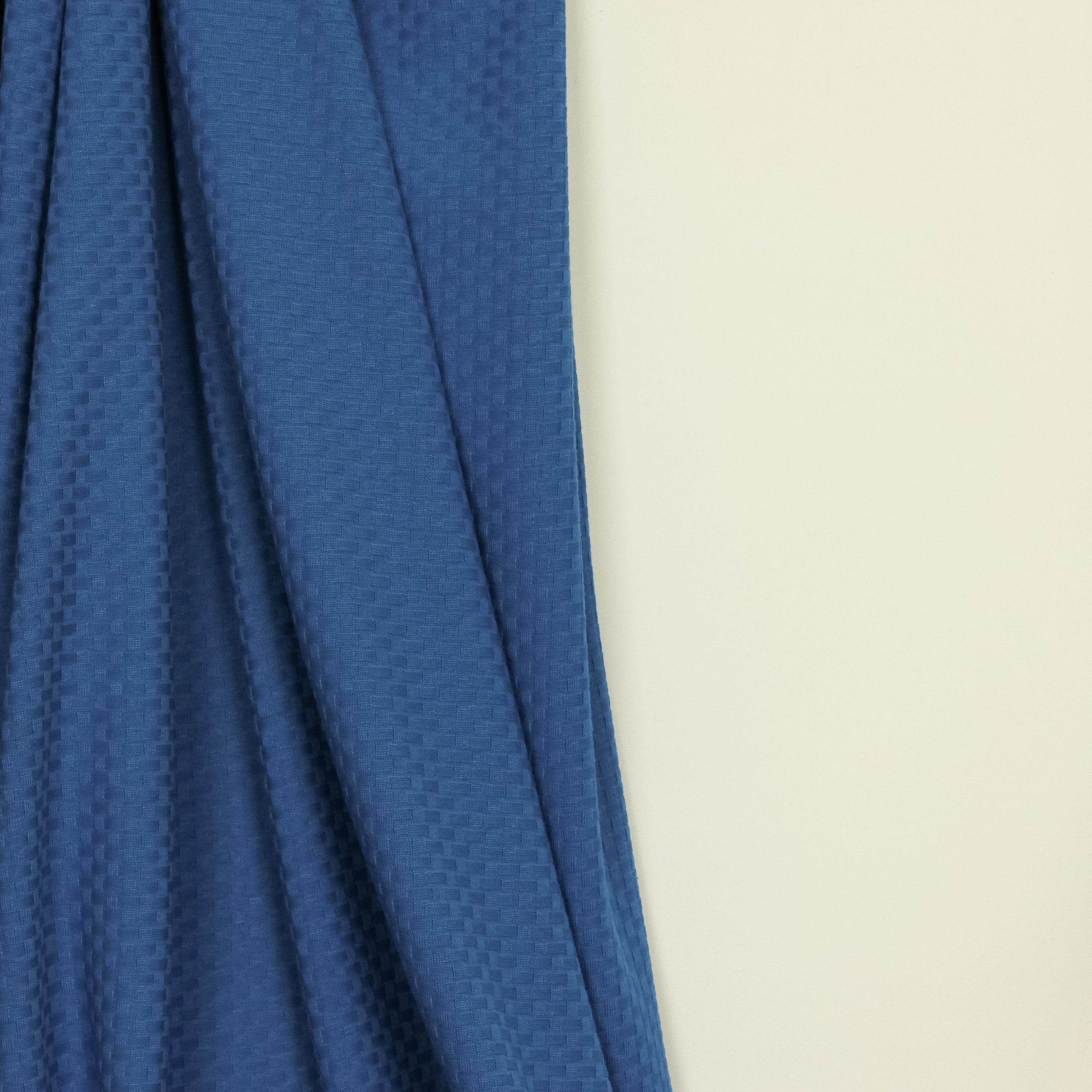 Structuurtricot 'Organic Wicker Knit' - Intense Blue - Mind The Maker