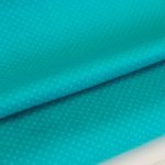 Ribfluweel blauw met stippen