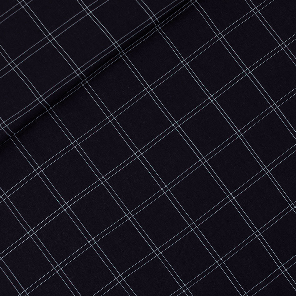 Linnen viscose blend 'double grid'  - See You At Six -