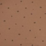 Sweaterstof bruin met streepjes - Poppy