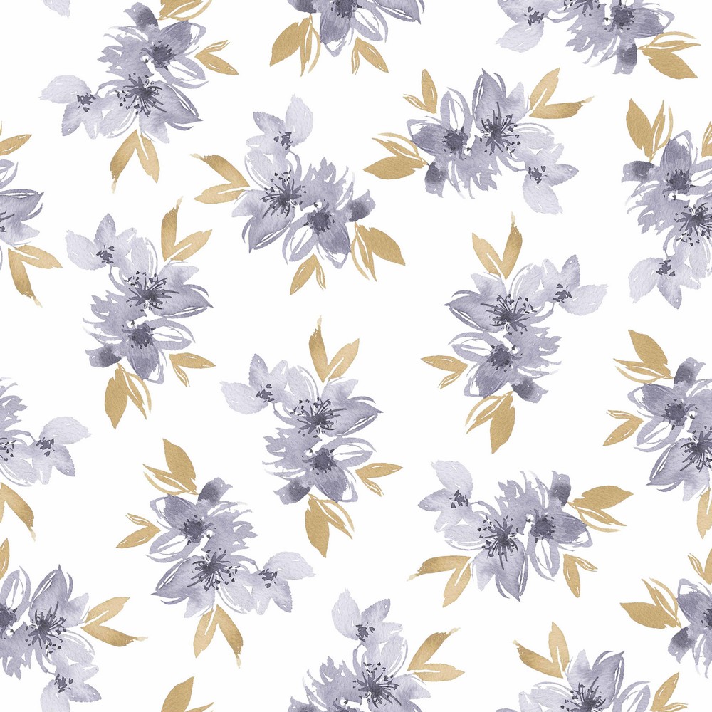 Tricot wit met bloemen - Poppy