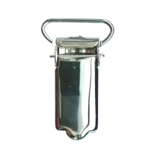 Bretelclips 2 stuks - 25 mm - zilver