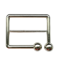 Riemgesp metaal - zilver - 50 mm x 40 mm