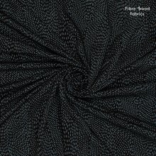 Viscose tencel zwart met blauwe streepjes - Fibre Mood