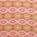 Lichte polyester oranje gekleurd patroon