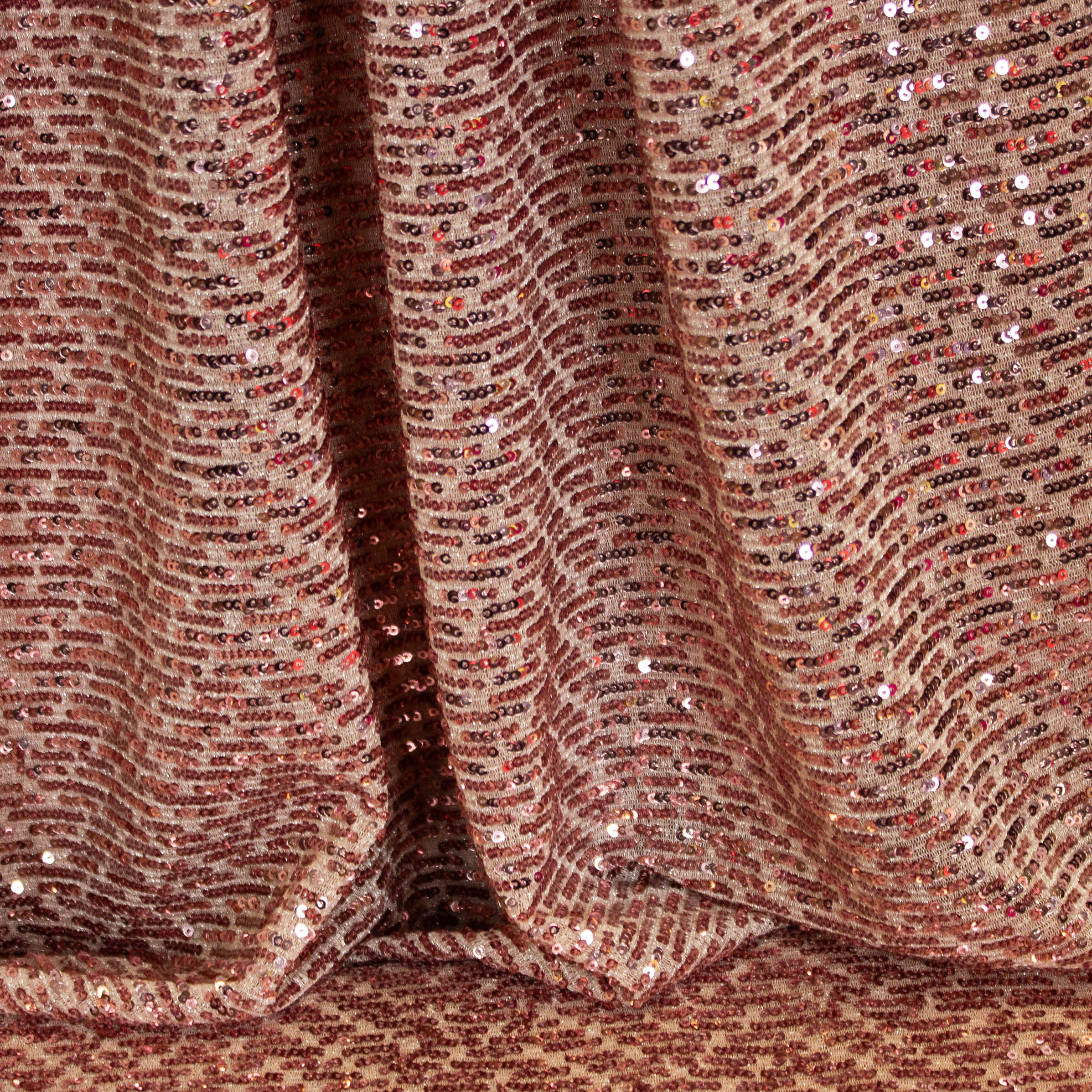 Tule rosé goud met pailletten - The Fashion Basement