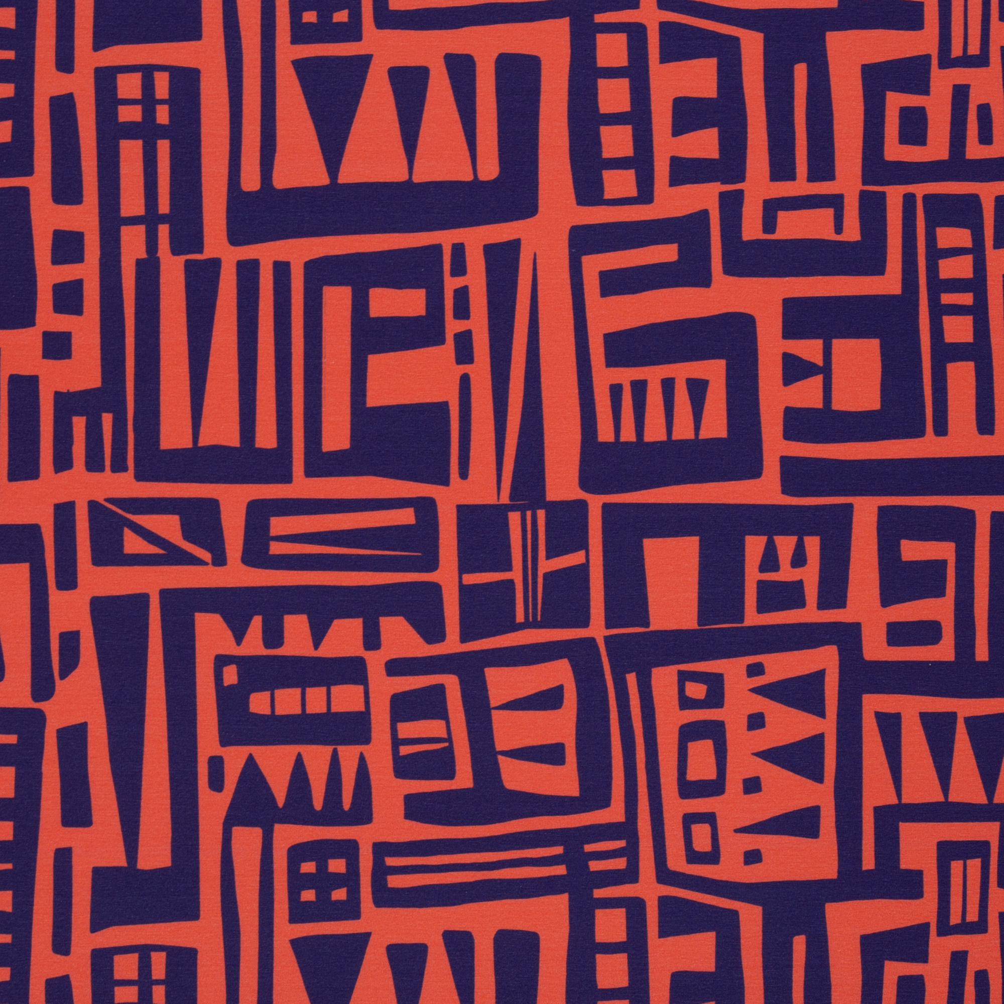 Tricot roos met abstracte print 'Funky' by Bienvenido Corolido