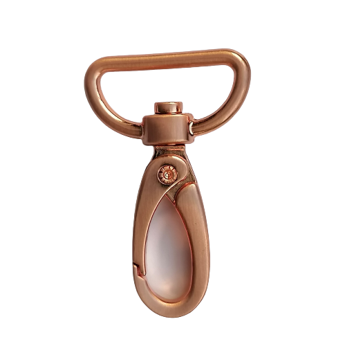Musketonhaak - rosé goud / koper - 25 mm