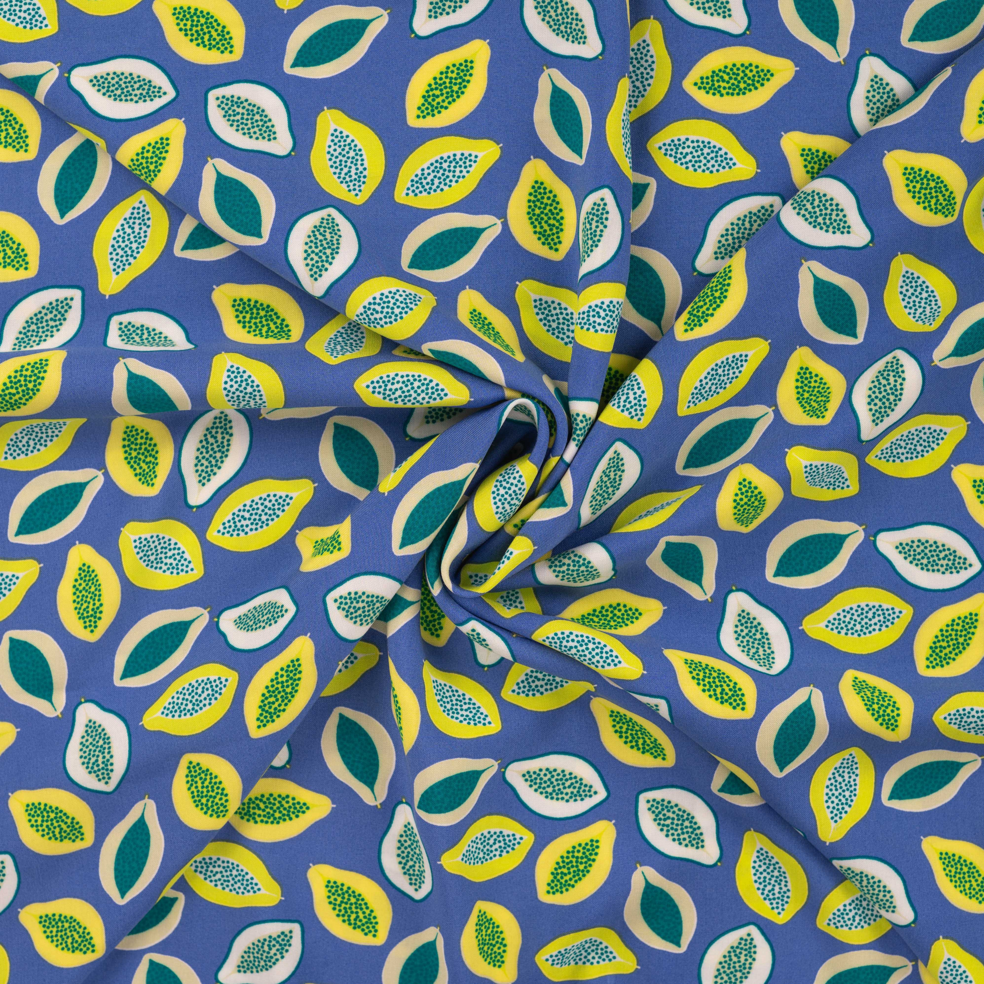 Viscose blauw 'Papaya Royal'