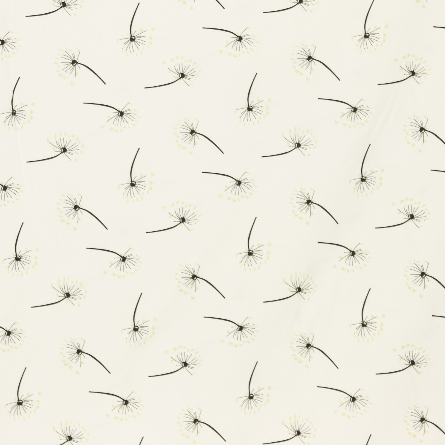Tricot wit met pluisjes      - glow in the sun -