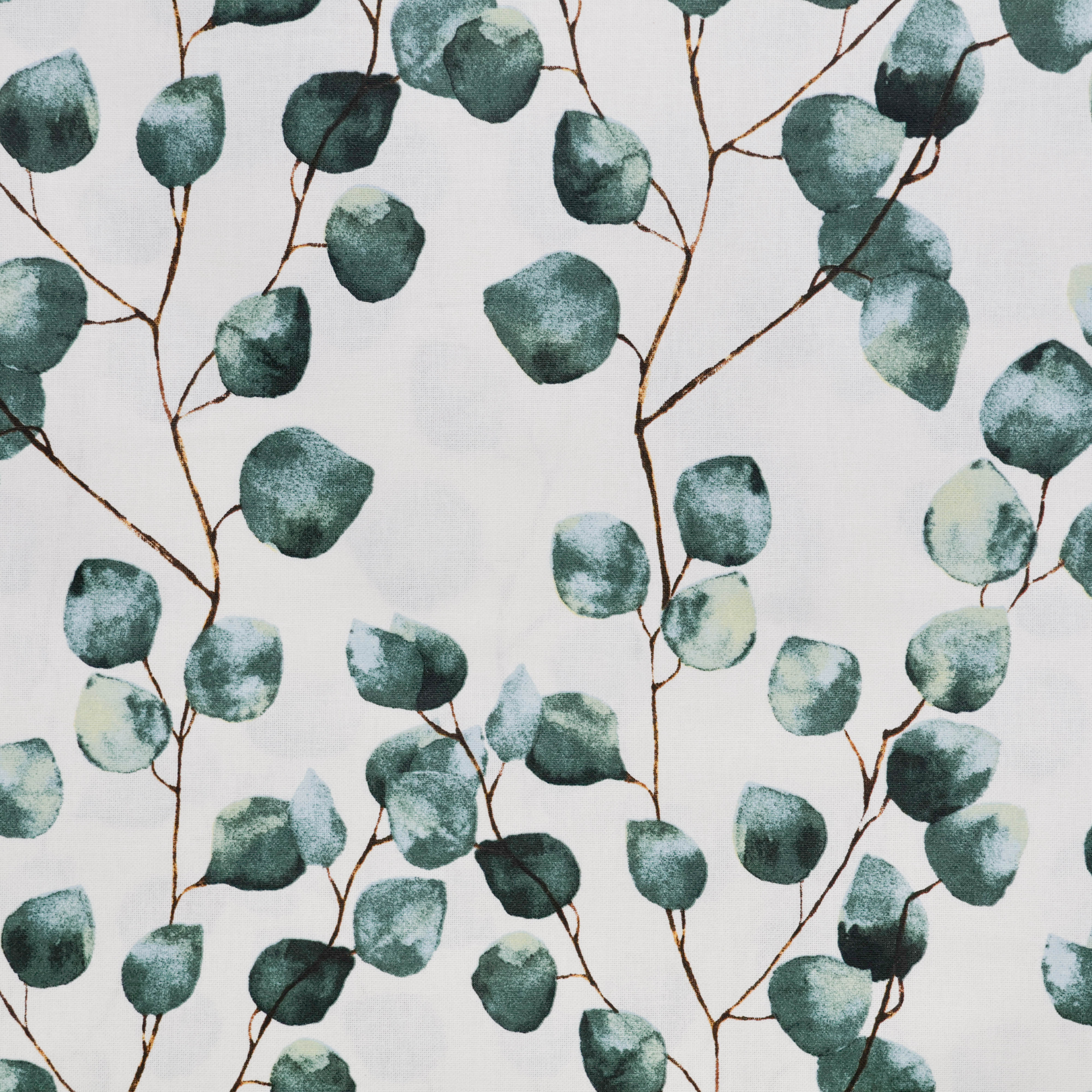 Canvas met waterafstotende coat wit met print