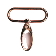 Musketonhaak - rosé goud / koper - 38 mm