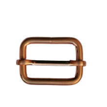 Schuifgesp - mat rosé goud / koper  25 x 18 mm