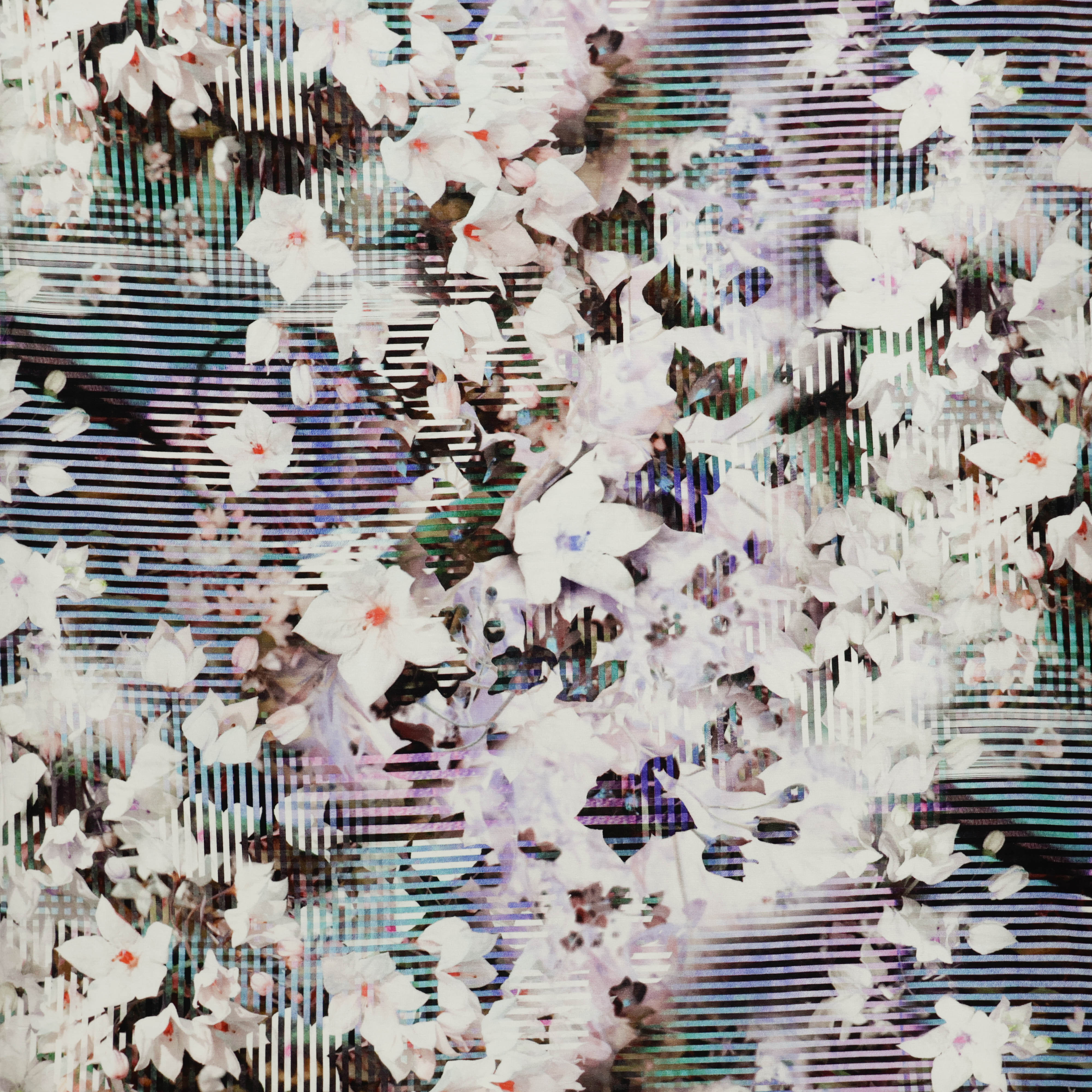 Tricot met bloemenprint