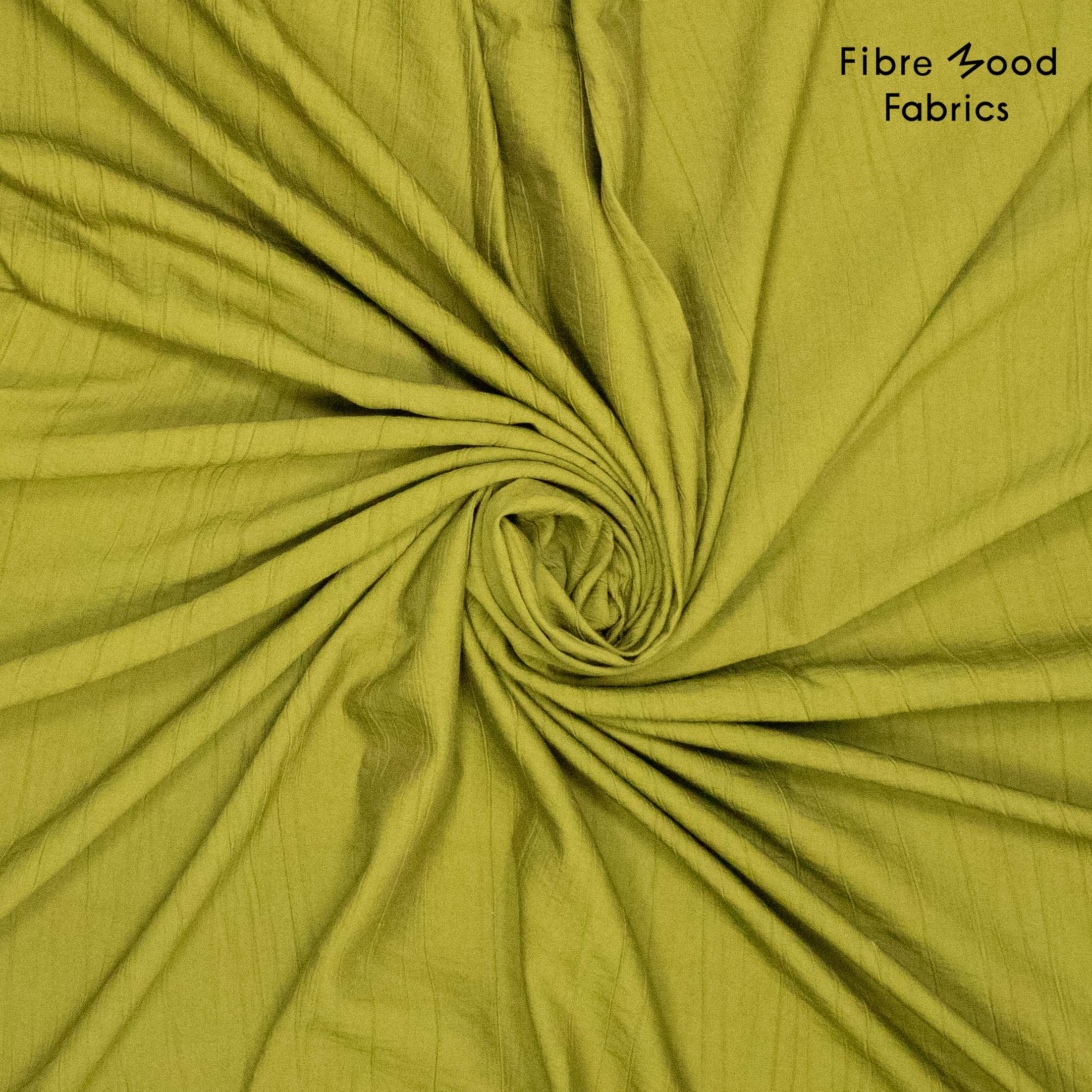 Viscose crinkle olijfgroen - Fibre Mood