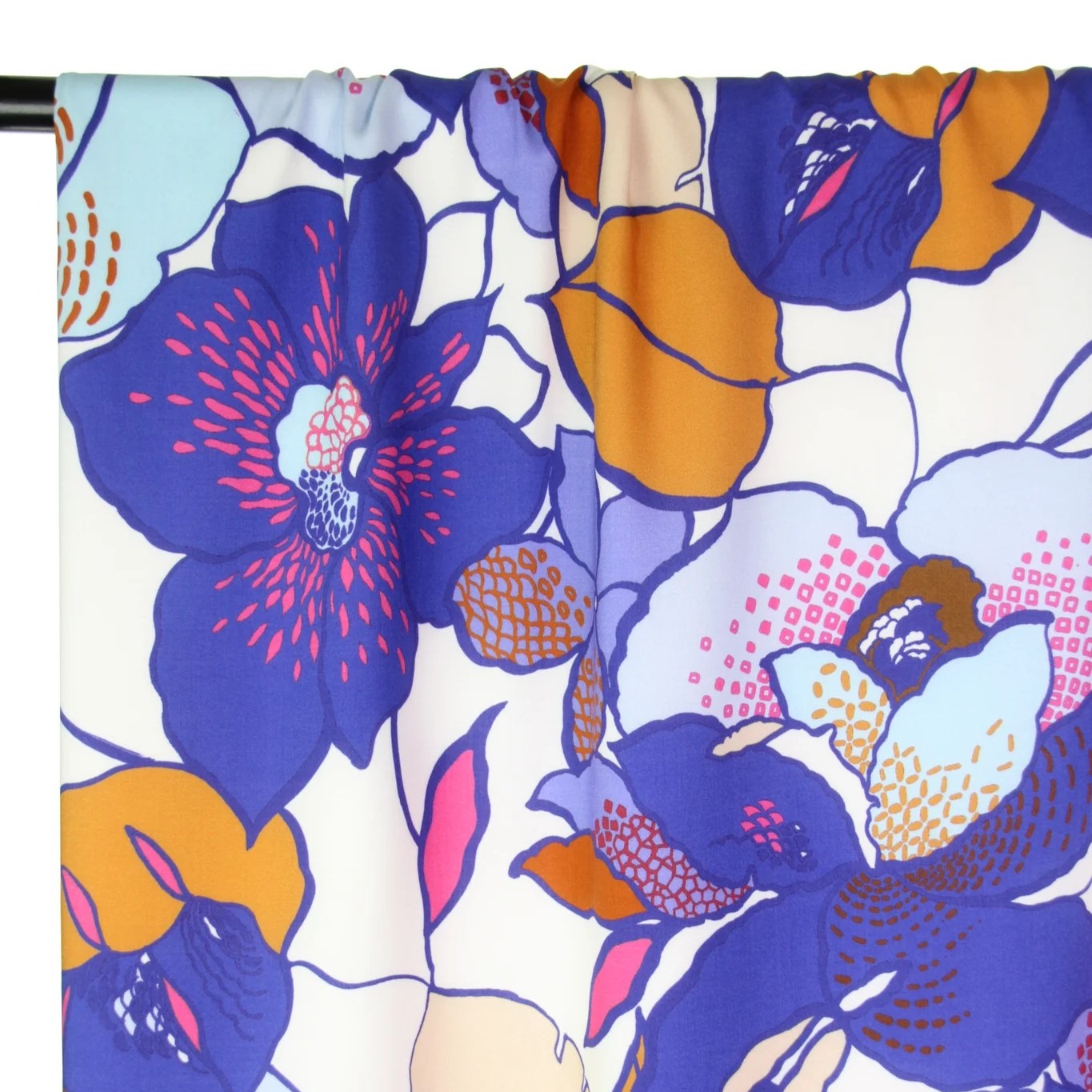Viscose met bloemen print   - Atelier Jupe
