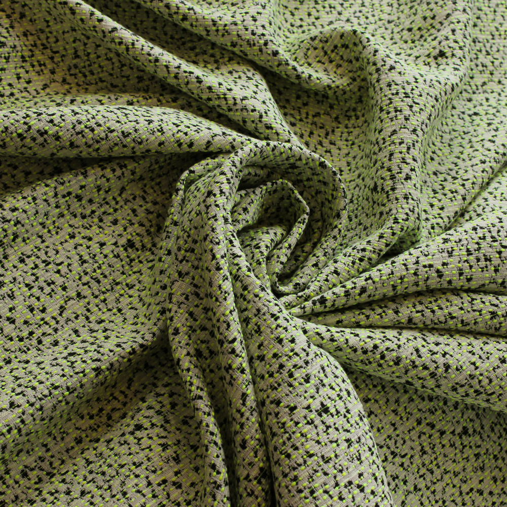 Chanelstof double face groen - Lorré