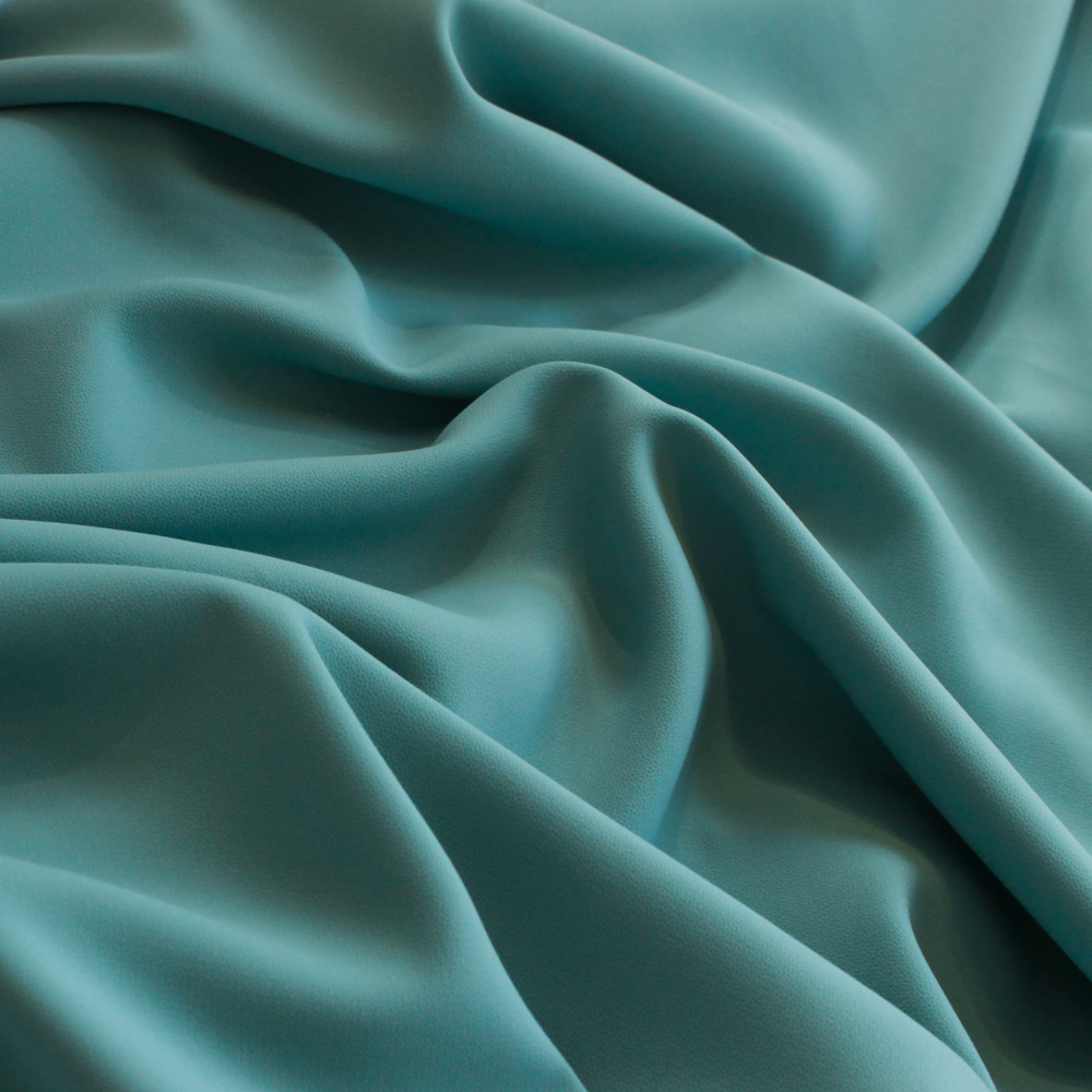 Stretch crêpe turquoise - Lorré