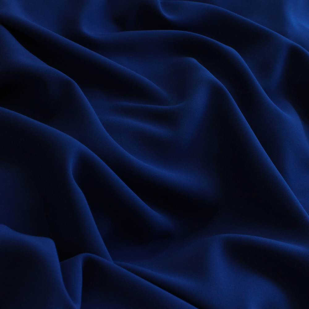 Stretch crêpe marineblauw - Lorré