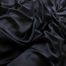 Triacetaat satijn donker blauw/ zwart - Lorré